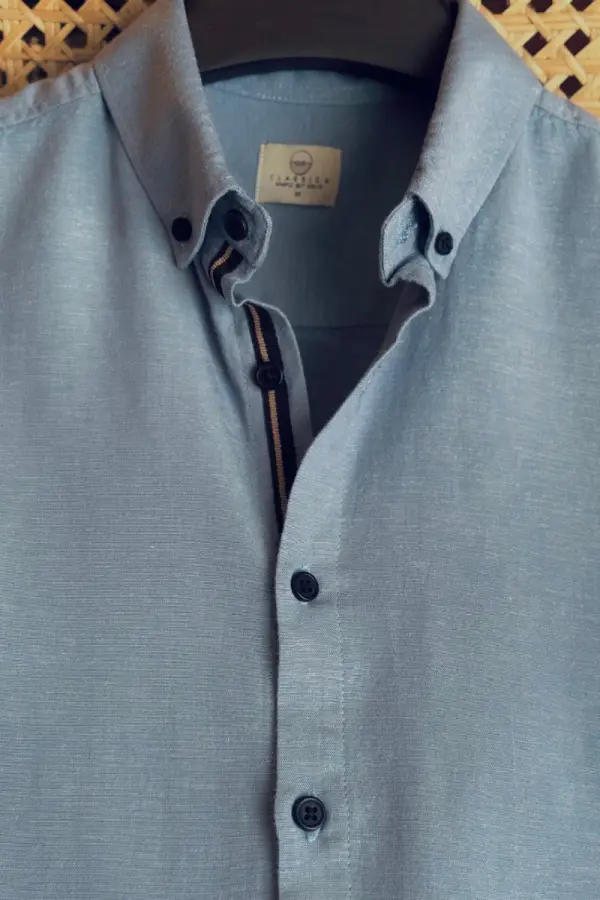 Light Steel Blue Color Remi Cotton