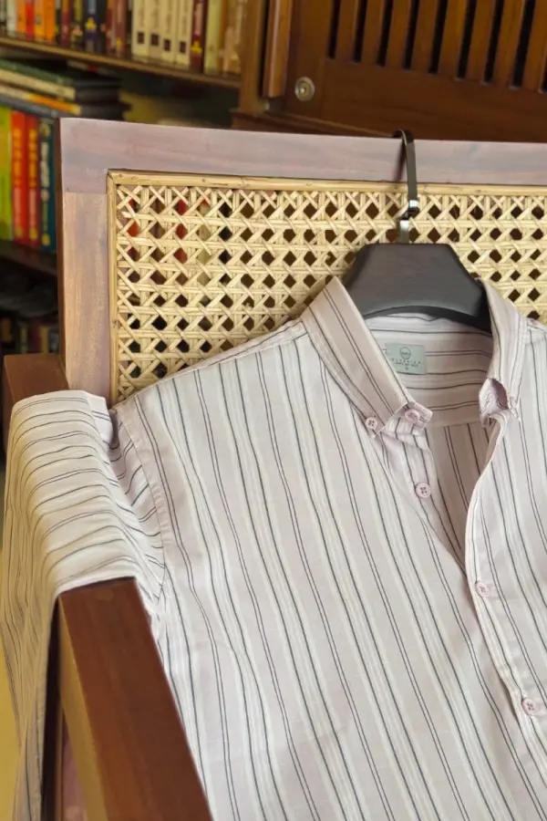 Pastel Lilac Striped Shirt